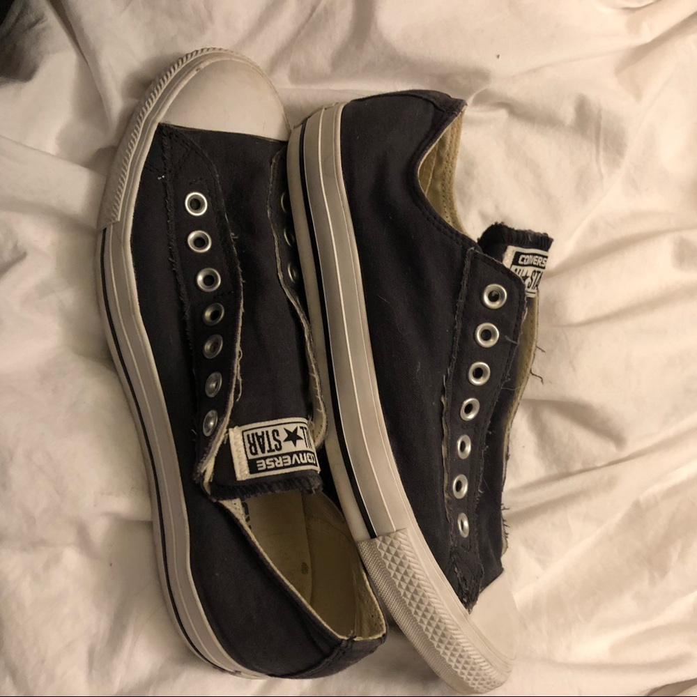 Navy slip on converse